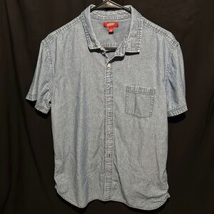 Arizona Jean Company Denim Blue Button-Down Shirt